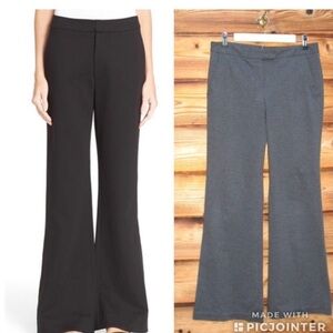 Theory Gray Knit Wide Leg Pants